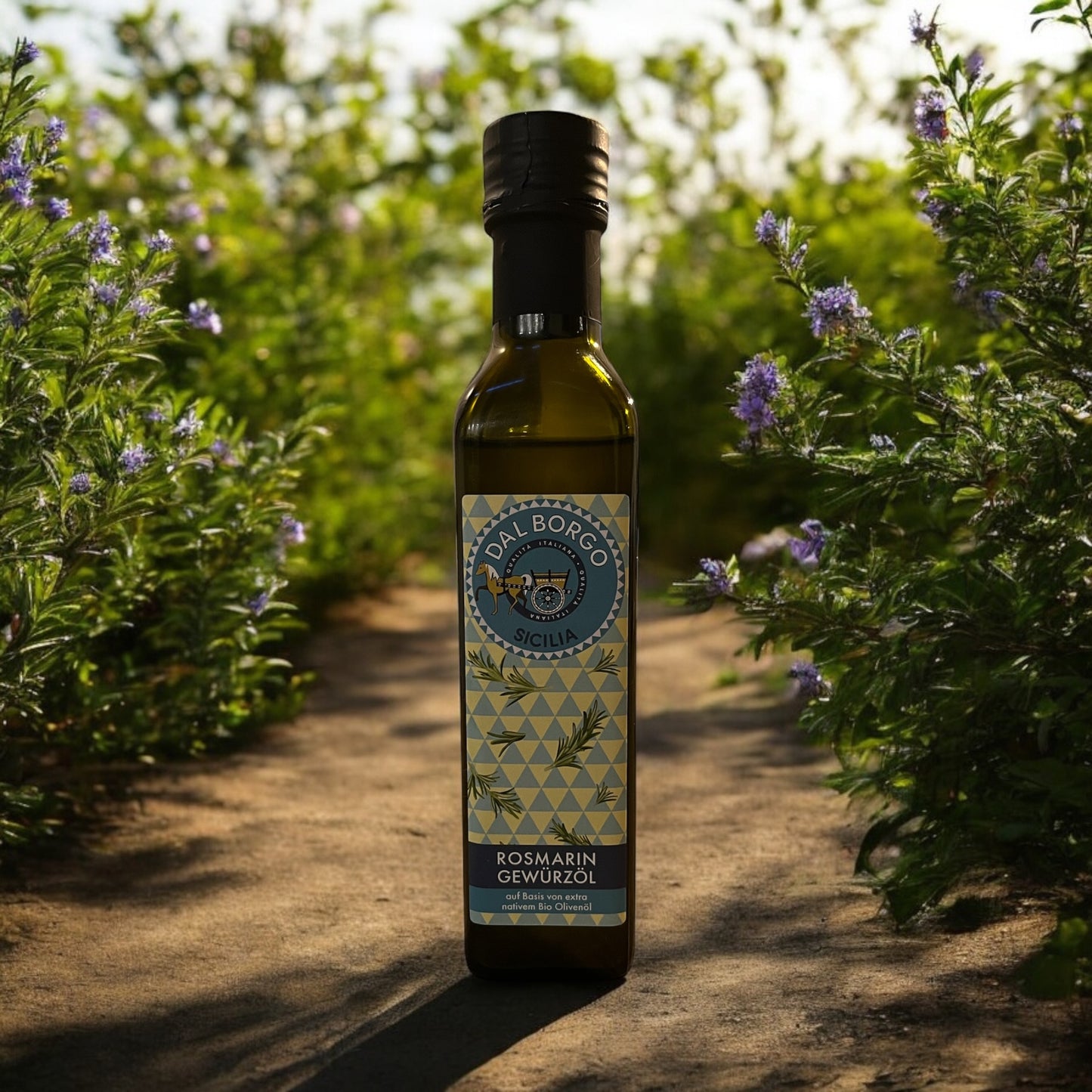 Natives Olivenöl extra mit Rosmarin