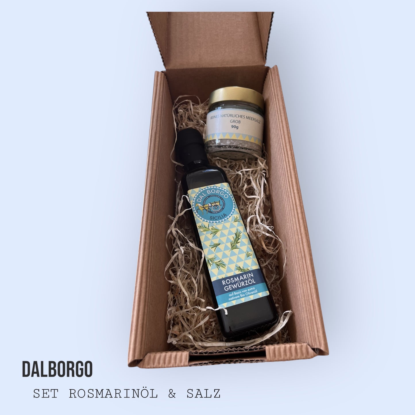 Geschenkset Rosmarinöl & Salz