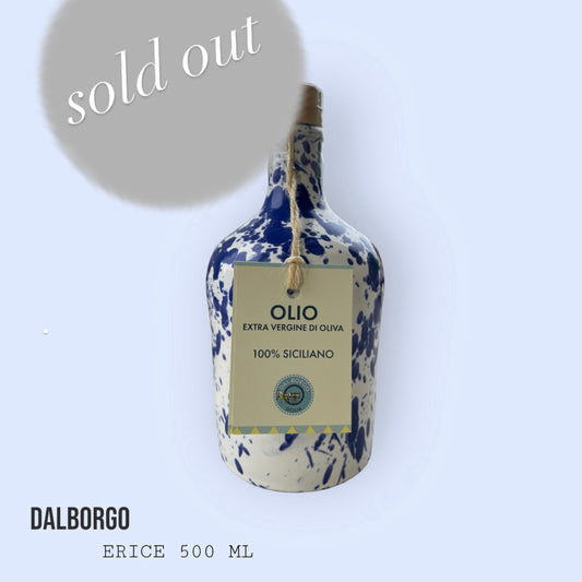 500 ml Extra Vergine Bio Olivenöl in Keramikflasche Erice