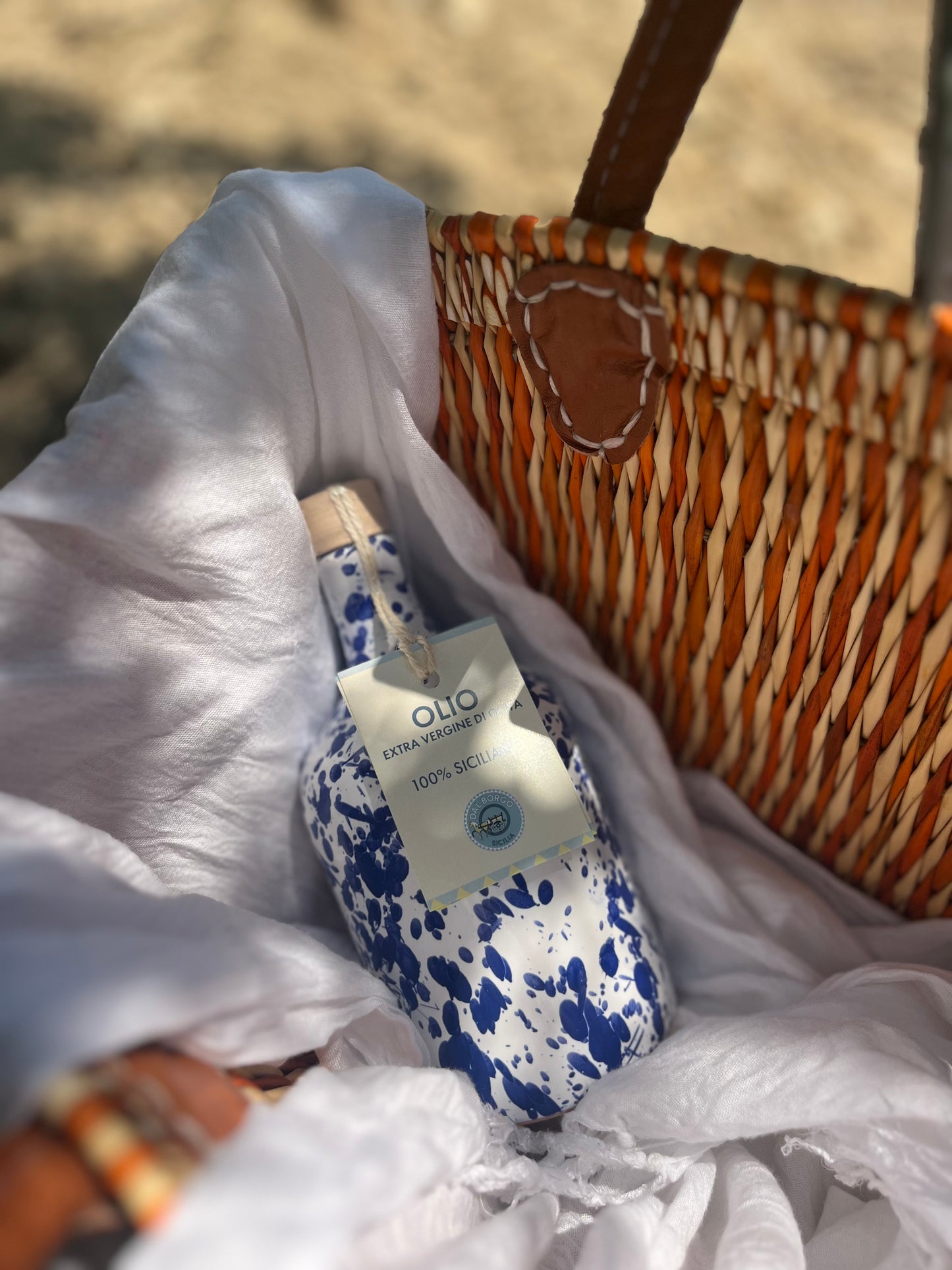 500 ml Extra Vergine Bio Olivenöl in Keramikflasche Erice