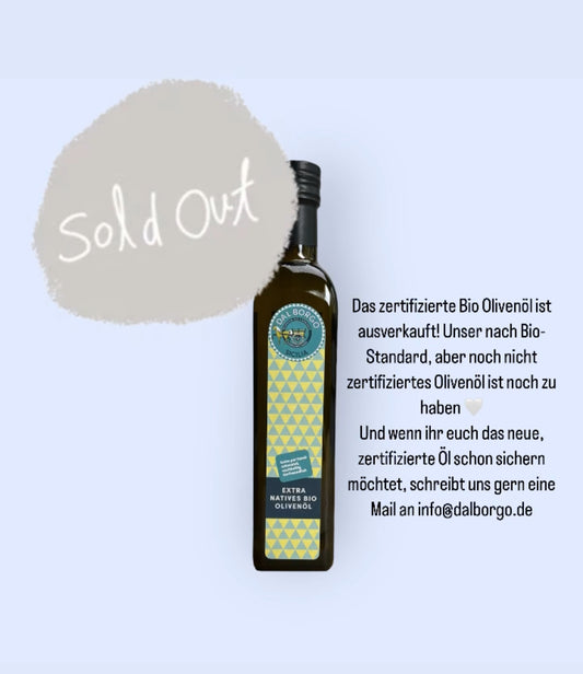 Sizilianisches Natives Bio Olivenöl Extra, 0,5 l Flasche