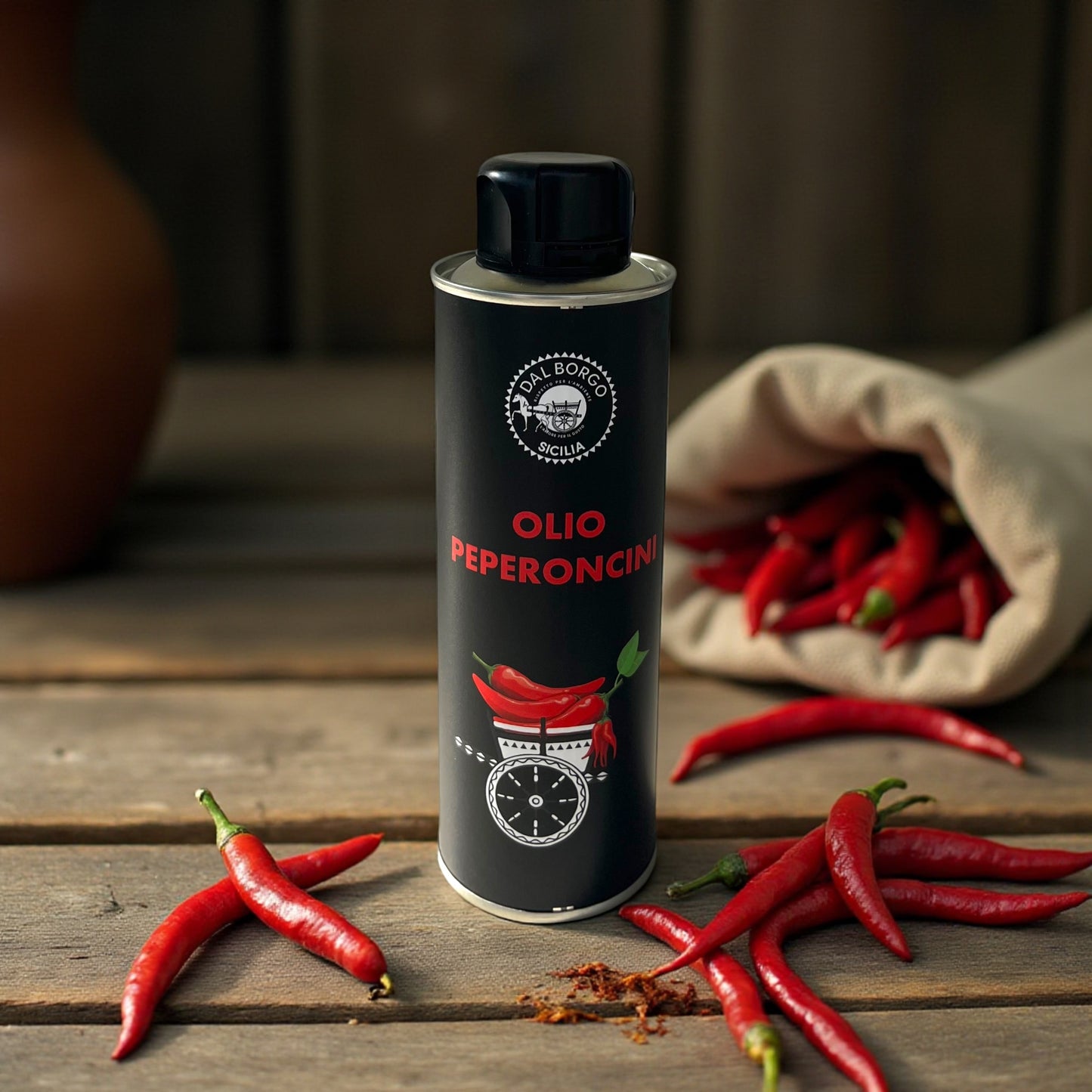 Black Edition: Geschenkset Olio Peperoncino & Salz