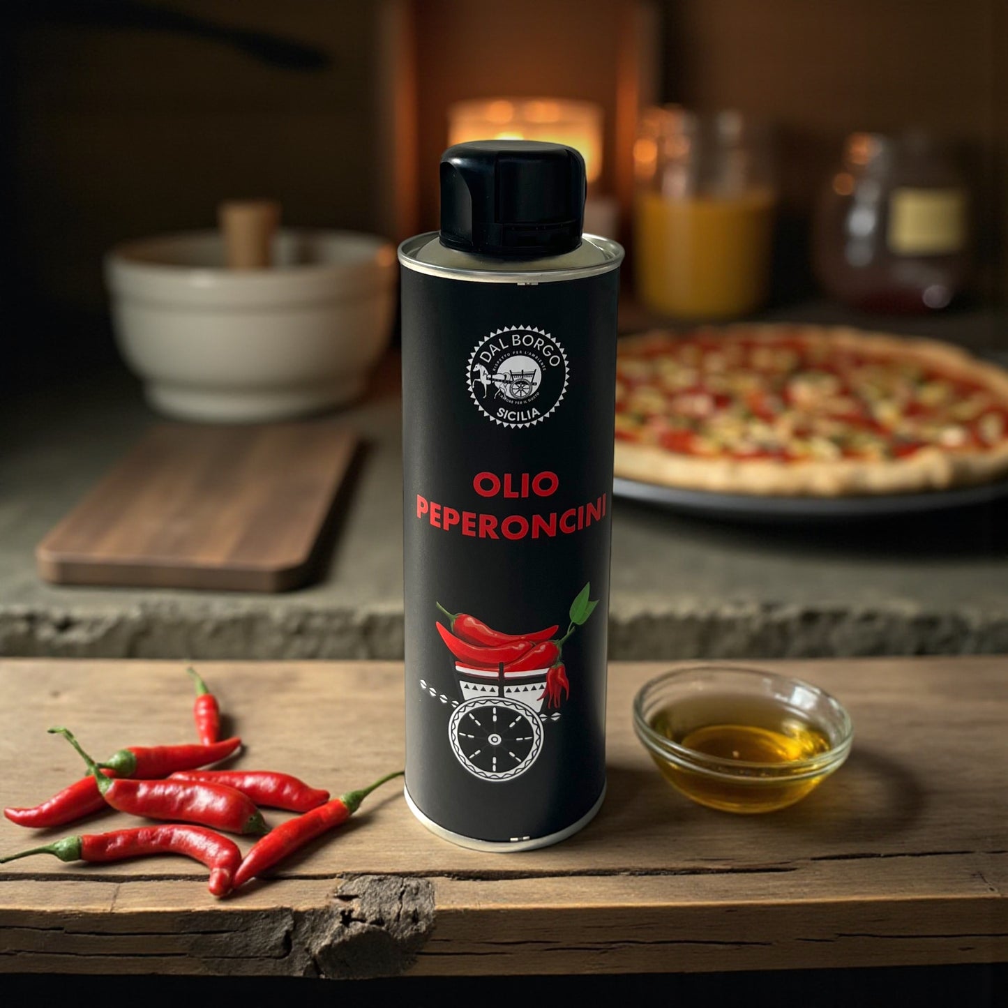 Black Edition: Geschenkset Olio Peperoncino & Salz