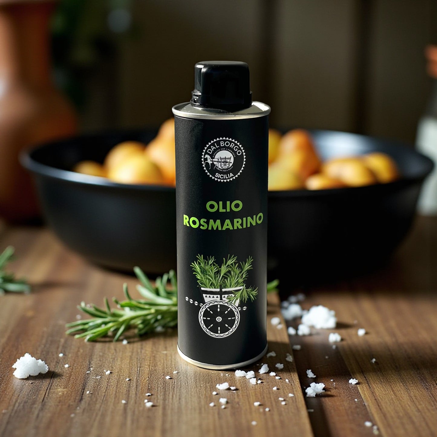 Black Edition: Geschenkset Olio Rosmarino & Salz