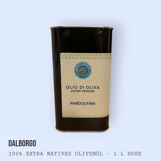 Neue Ernte: Nachhaltig erzeugtes sizilianisches Olivenöl Extra Vergine - 1 L Dose