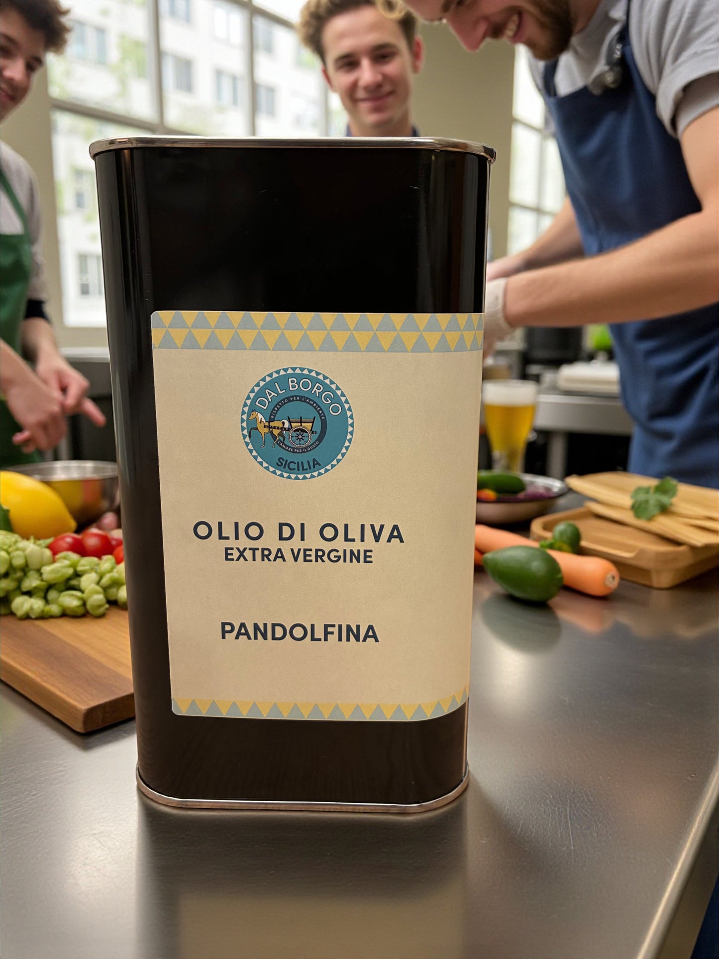 Neue Ernte: Nachhaltig erzeugtes sizilianisches Olivenöl Extra Vergine - 1 L Dose