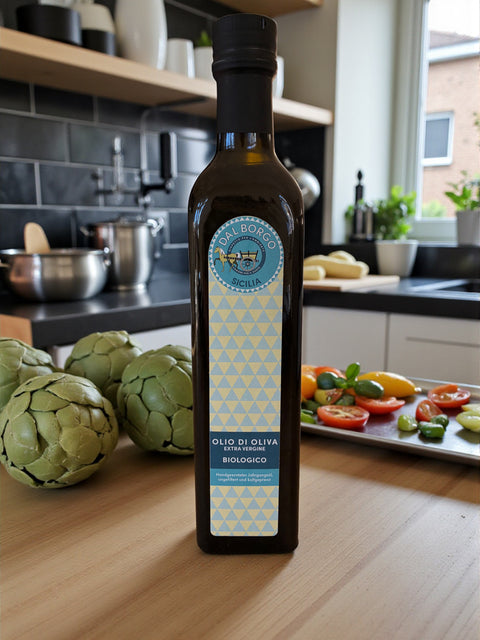 Unser sizilianisches Bio-Olivenöl Extra Vergine – 0,5 l