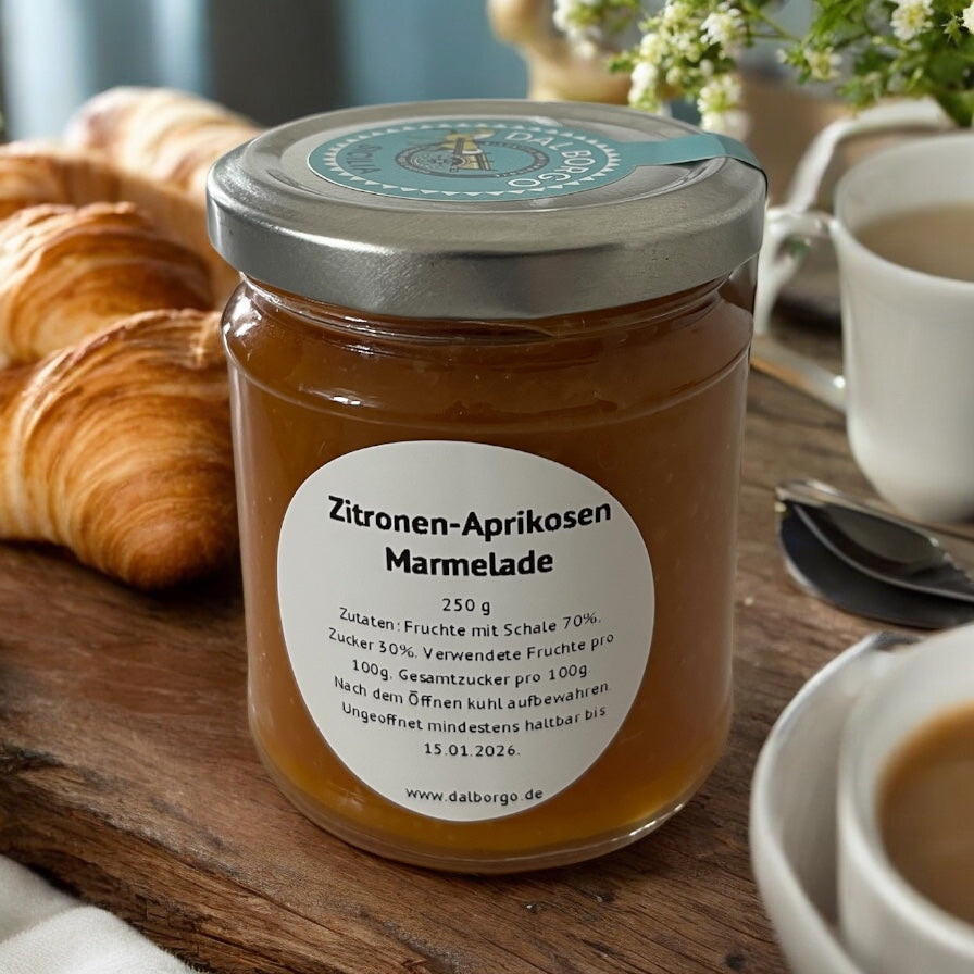 Zitronen-Aprikosen Marmelade 250g