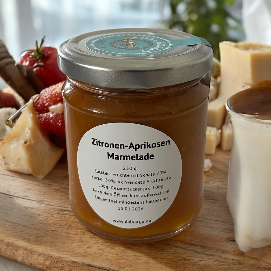 Zitronen-Aprikosen Marmelade 250g