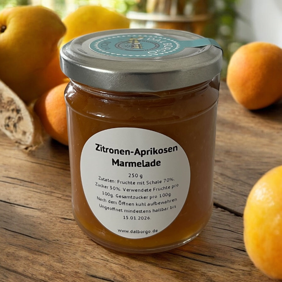 Zitronen-Aprikosen Marmelade 250g