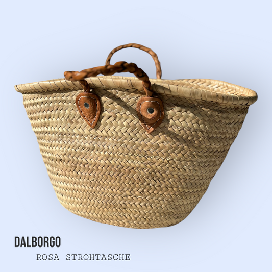 Rosa Strohtasche